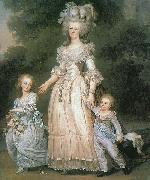 Marie Antoinette with her children unknow artist